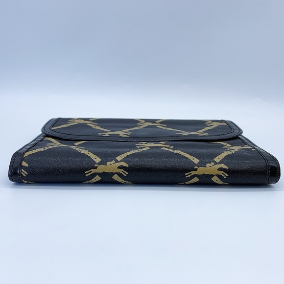 Longchamp Vintage Lambskin Clutch Shoulder Bag in Dark Brown - Picture 4 of 9